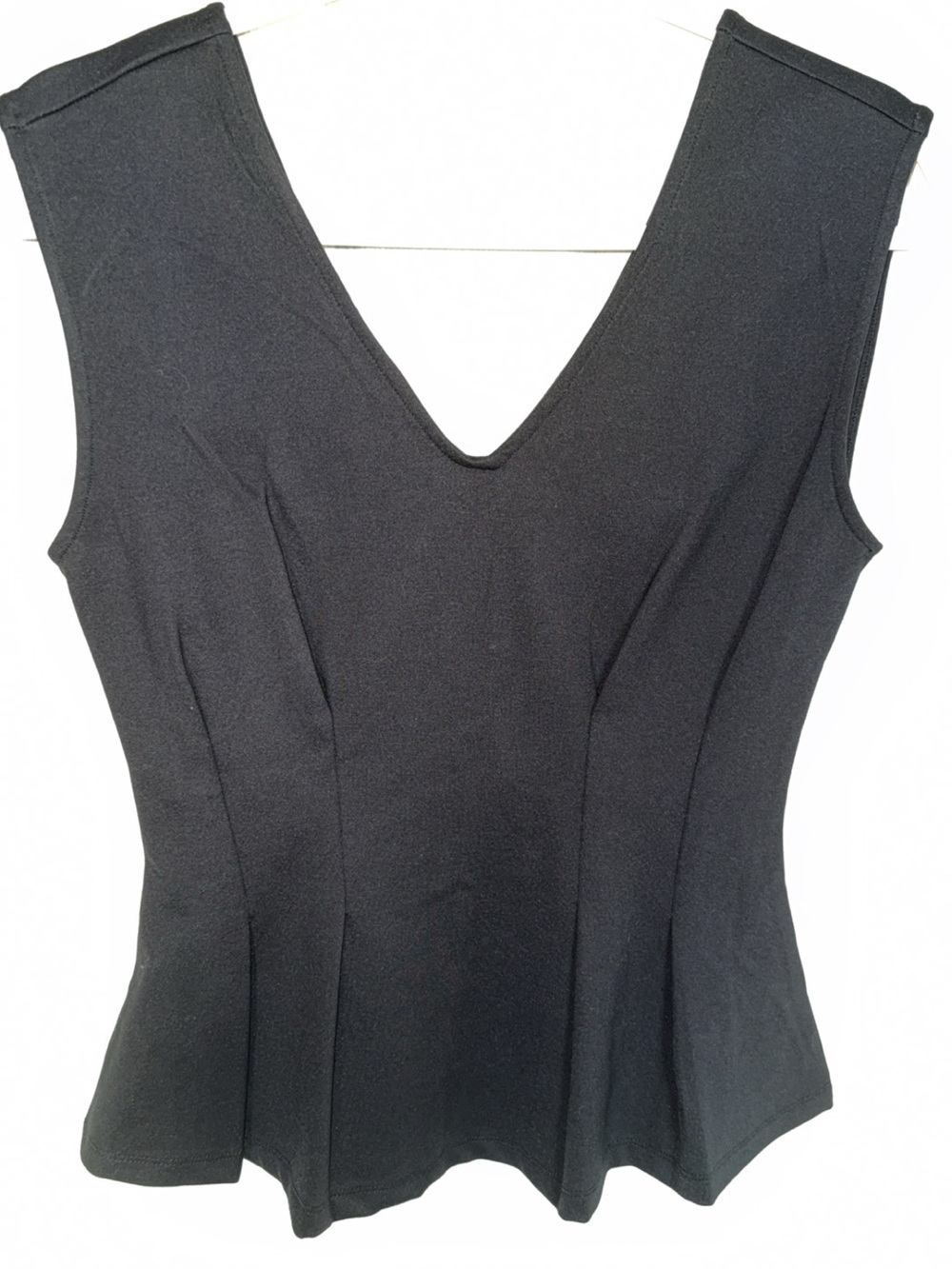 Women’s Black V-Neck Sleeveless Top